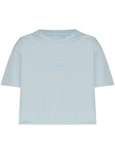 Укороченная футболка с логотипом 4G Liquid Givenchy, синий