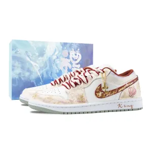 Air 1 King устойчивые к истиранию низкие баскетбольные кроссовки винтаж unisex beige Jordan, бежевый