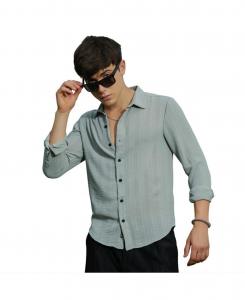 Мужская рубашка Cloud Grey Trough-Tactile Campus Sutra, Grey