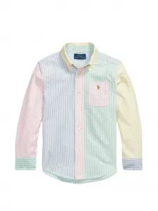 Рубашка в полоску Polo Ralph Lauren Kids, синий