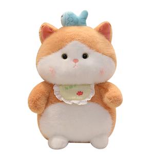 Плюшевая кукла рыба и котенок высота 25см/35см/45см LEWAHON, синий