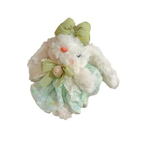 Плюшевый кулон с кроликом в милой марлевой юбке и обвисшими ушками высотой 20см MIC RABBIT