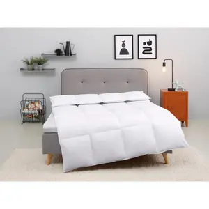 Пуховое одеяло мой дом «Covino, пуховое одеяло 135х200 см, 155х220 см», обычное, наполнитель 60% пух и 40% перо, чехол 100% хлопок, (1 шт.), пуховое одеяло летнее, зимнее, производство Германия My Home, белый