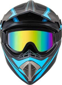 Шлем кроссовый CARTMAN, черный / синий