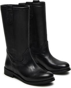 Wnshonzy Женские сапоги до середины икры, черная кожа, с круглым носком, удобный низкий каблук, для кампуса и езды, модные, комфортные, повседневные, на молнии