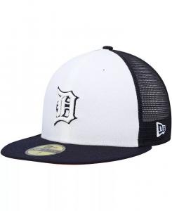 Мужская белая, темно-синяя кепка для тренировки игры в мяч Detroit Tigers 2023 59FIFTY New Era