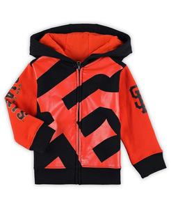 Черная толстовка с капюшоном на молнии во всю длину с плакатами San Francisco Giants Outerstuff, черный