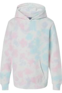 Independent Trading Co. Молодежная средневесовая худи с капюшоном в технике тай-дай, Tie Dye Cotton Candy