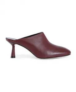 Открытые туфли на каблуке из кожи наппа Aeyde, красный