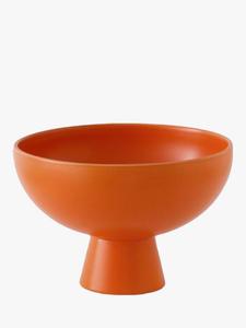 Сервировочная миска Strøm Medium Earthenware на ножке raawii, 19cm, Vibrant Orange