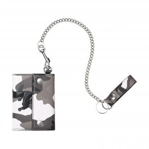 Supreme Кожаный кошелек унисекс снежный камуфляж, Snow Camouflage