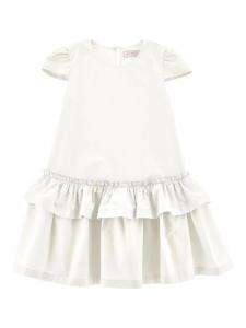 Платье с оборками Monnalisa, белый