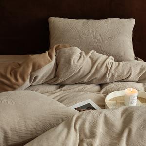 LUOLAI HOME Комплект постельного белья, 4 предмета, для кровати 1.8м, пододеяльник 200*230см