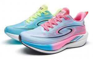 VOIT Кроссовки Ifxrn X унисекс с низким верхом, цвет: неоново-зеленый/розово-красный и черный дрозд