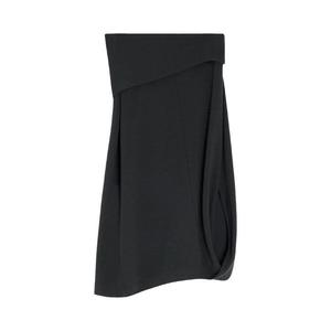 Юбка Lemaire Twisted Hem Skirt, Anthracite