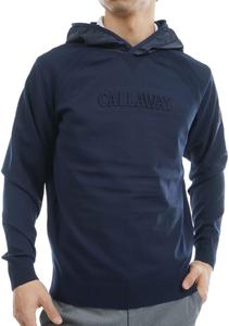 Мужская толстовка Callaway C23118101 из технологичного трикотажа (с защитой от попадания пищи в ротанг) / для гольфа, темно-синий