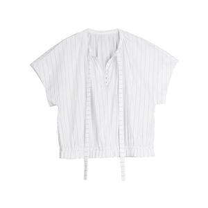 ELLE Футболка женская белая с круглым вырезом тонкая