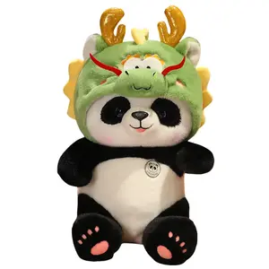 Плюшевая кукла Year Of The Dragon Panda, высота 25cm/35cm/45cm/65cm Howard