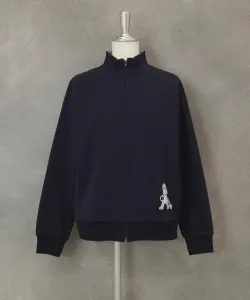 Флисовая толстовка с высоким воротником и застежкой-молнией Studio Picone, цвет Navy (060)