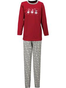 Erwin Müller Детская пижама из трикотажа, красного цвета