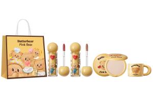 Pink Bear Помада-бальзам Pinkbear x HUANGYOUXIAOXIONG с эффектом сияния 3 в 1 увлажняющая контурная помада с зеркальным блеском