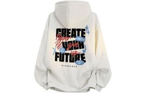 Толстовка Unisex Hooded Moderate Heavyweight ZIAREL, белый heather серый