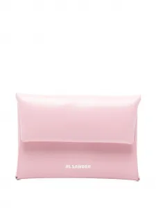 Кошелек с клапаном Jil Sander, розовый