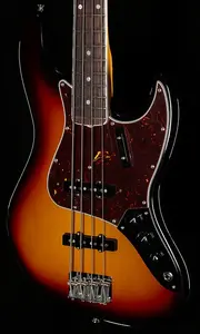 Fender American Vintage II 1966 Jazz Bass с грифом из палисандра, 3-цветный солнечный взрыв (898)