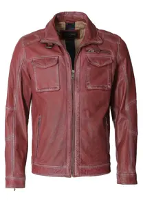Кожаная куртка JCC, красный