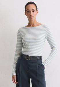 Топ Marc O'Polo BOAT NECK STRIPED, Light Blue/Blue