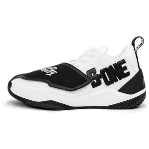 NICEID Баскетбольные кроссовки среднего размера с амортизацией, противоскользящие, износостойкие, дышащие, мужские, белые, черные