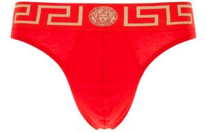 Грека бордер стринги VERSACE, красный