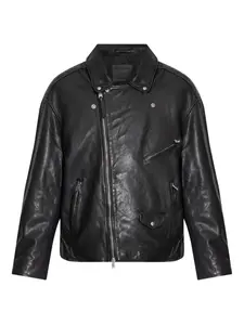 Байкерская куртка на молнии Allsaints, черный
