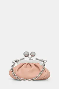 Кожаная сумка diomede Weekend Max Mara, розовый