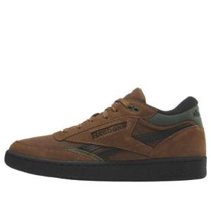 Кроссовки club c mid ii revenge 'collegiate brown varsity green' Reebok, коричневый
