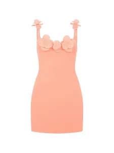 Мини-курточное платье David Koma, розовый