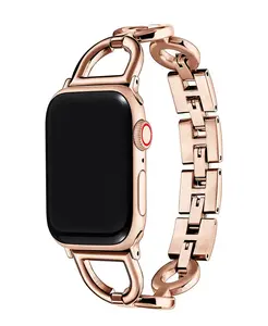Коллетт Браслет из нержавеющей стали для Apple Watch 44, 45, 46, 49 мм Posh Tech, серый
