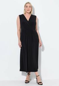 Платье Ulla Popken MATTE WRAP LOOK EMPIRE A-LINE POCKET, Black