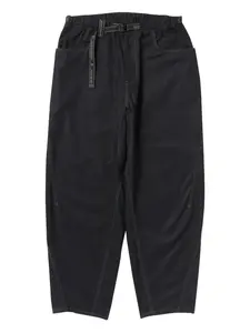 Брюки с отделкой строчкой And Wander, черный