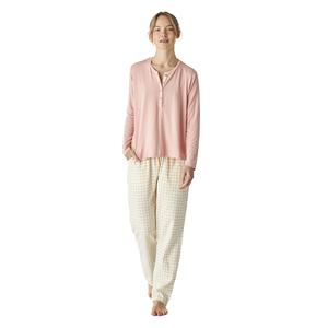 Пижама с длинными рукавами с принтом для jjbep0501 J J Brothers, розовый