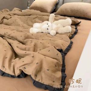 LUOLAI HOME Комплект постельного белья, простыня 200 см, пододеяльник 220×240 см, Jenny