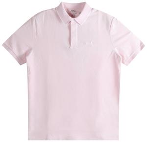 Рубашка-поло Polo Ralph Lauren с коротким рукавом, оксфордской расцветки и трикотажным воротником, розовый