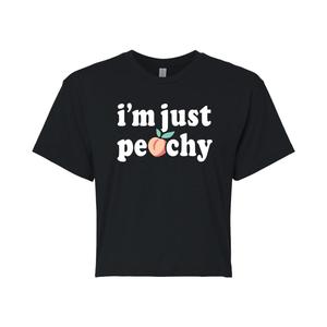 Укороченная футболка с рисунком "Just Peachy" для юниоров Licensed Character
