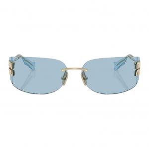 MIU MIU Прямоугольные солнцезащитные очки, Gold