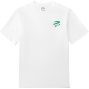 361° Футболка мужская белая с круглым вырезом умеренного прямого кроя