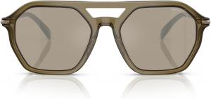 Michael Kors мужские солнцезащитные очки авиаторы Mk2251u Jackson Hole Universal Fit, Olive Transparent/Olive Mirrored