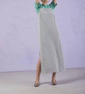 Платье-комбинация серебристого цвета Ottod'ame, серебряный