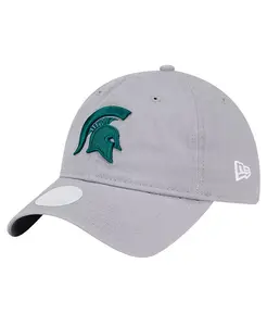 Женская регулируемая кепка 9TWENTY Michigan State Spartans серого цвета с логотипом New Era