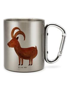 Серебряная термокружка со знаком зодиака Козерог, без слов Mr. & Mrs. Panda