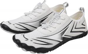 Ботинки для походов для женщин и мужчин, обувь с нулевым перепадом, широким носком, дышащие, легкие, нескользящие кроссовки, быстро сохнущие, водонепроницаемые кроссовки для заземления для каякинга, плавания, походов и прогулок Rianclud, белый